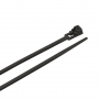 Cable Ties, 8 in Black Releasable Standard Duty, 100-Pack