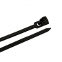 Cable Ties, 11 in Black Releasable Standard Duty, 25-Pack
