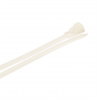 Cable Ties, 11 in Natural Releasable Standard Duty, 100-Pack