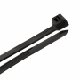 Cable Ties, 14-1/2 in Black Heavy-Duty, 100-Pack