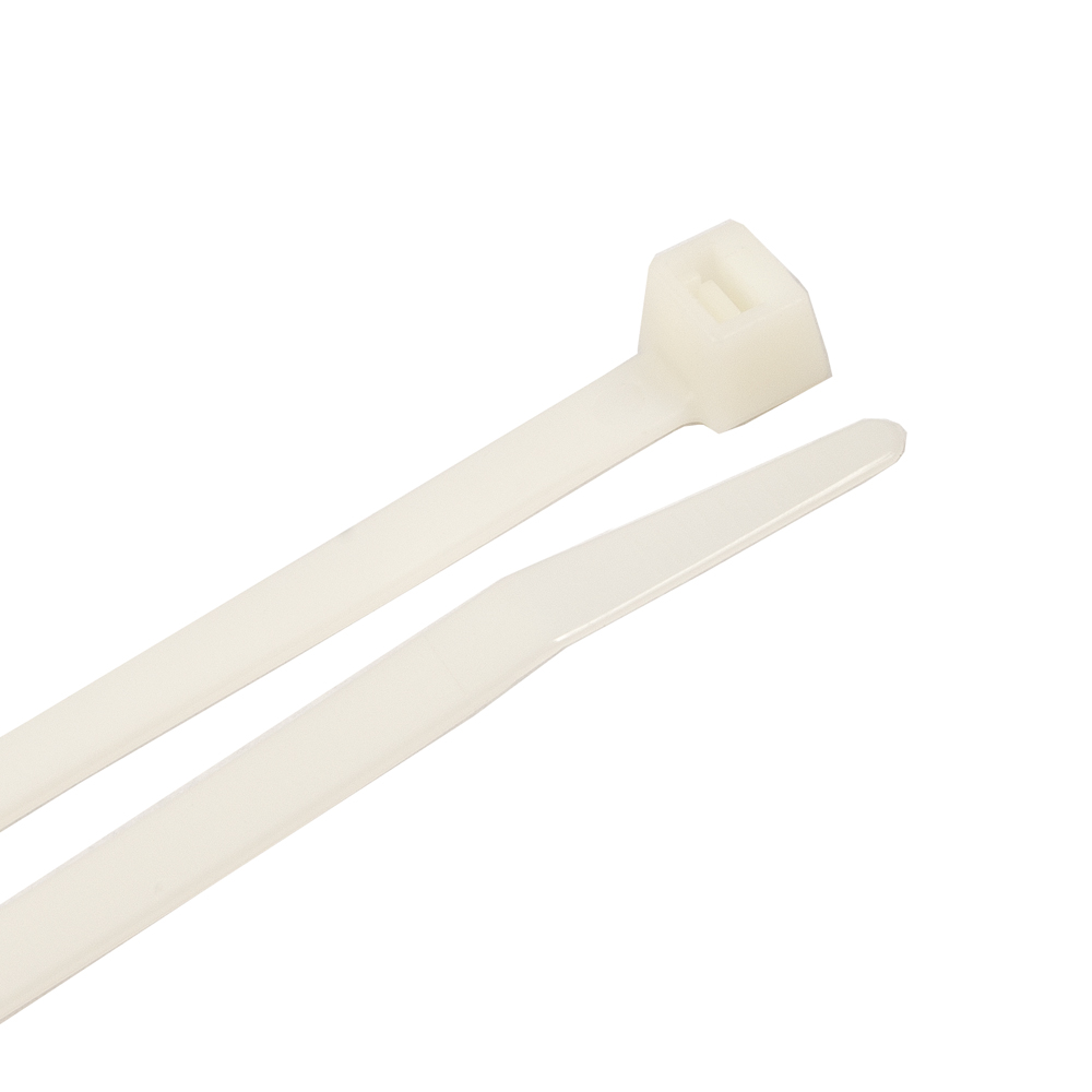 Cable Ties, 18 in Natural Heavy-Duty, 50-Pack