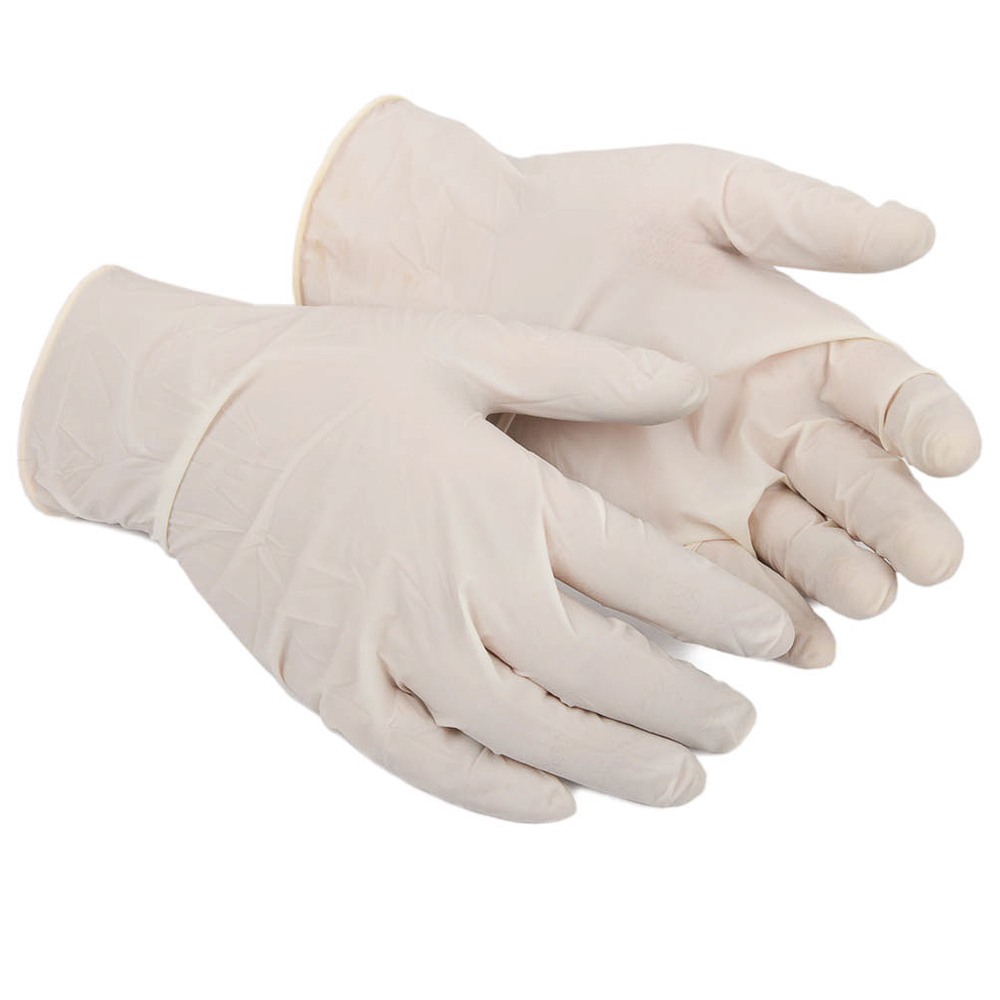 Disposable Latex Gloves (One Size Fits Most), 50 Count