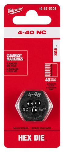 4-40NC 1IN HEX DIE