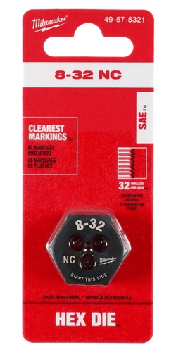 8-32NC 1IN HEX DIE