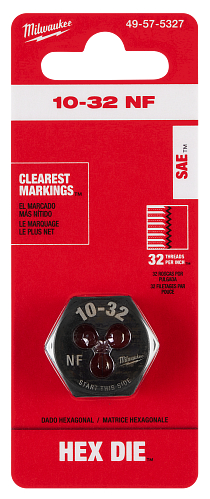10-32 NF HEX DIE