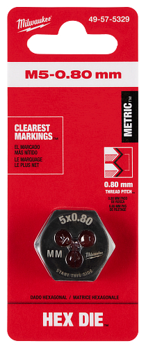 M5-0.80MM 1IN HEX DIE