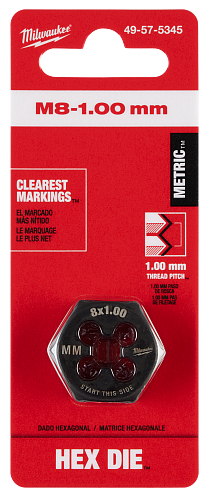 M8-1.00MM 1IN HEX DIE