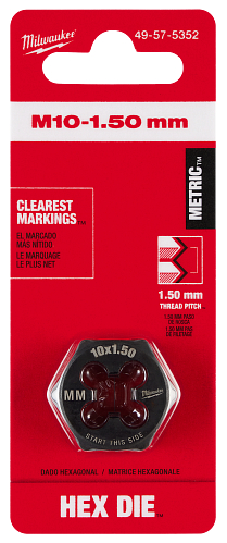 M10-1.50MM HEX DIE
