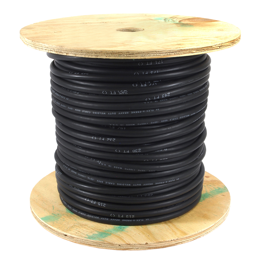 Welding Cable, Number 4, 250ft Reel (Sold by the foot)