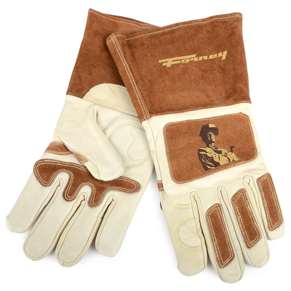 Forney Signature Cowhide Welding Gloves, Size Large