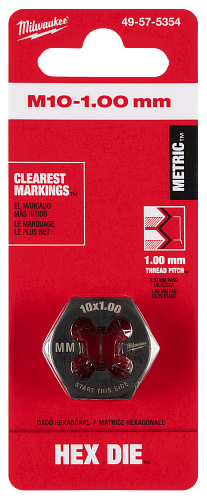 M10-1.00MM 1IN HEX DIE