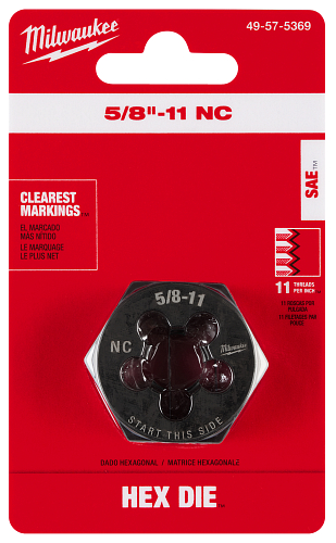 5/8-18 NC 1-7/16IN HEX DIE