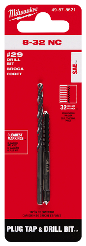 8-32 NC PLUC TAP & #29 DRILL BIT