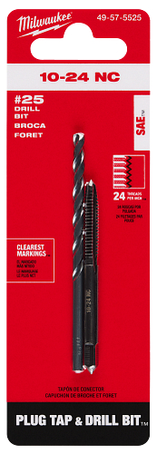 10-24 NC PLUG TAP & #25 DRILL BIT