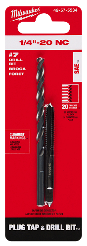 1/4-20 NC PLUG TAP & #7 DRILL BIT