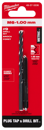 M6-1.00MM PLUG TAP & #9 DRILL BIT