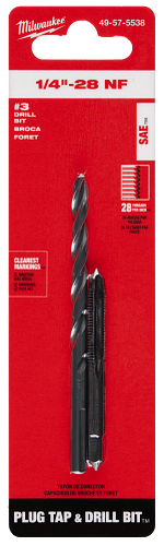 1/4-28 NF PLUG TAP & #3 DRILL BIT