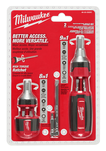 9-in-1 Square Drive Ratcheting Multi-Bit Driver