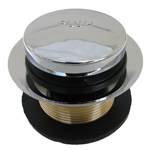 Bath Tub 1-1/4-Inch Waste And Overflow Brass Strainer Assembly With 1-1/2-Inch Course Thread Bushing