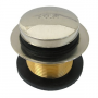 Bath Tub Drain, Brass Strainer, 1-1/4 Fine Thread , With Brass Bushing For 1-1/2-Inch Course Thread,