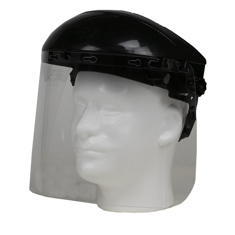 Face Shield with Ratchet-Type Headgear, Clear