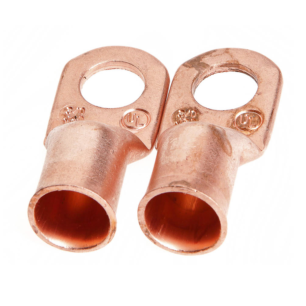 Lug for Number 3/0 Cable, 1/2 in Stud, Premium Copper