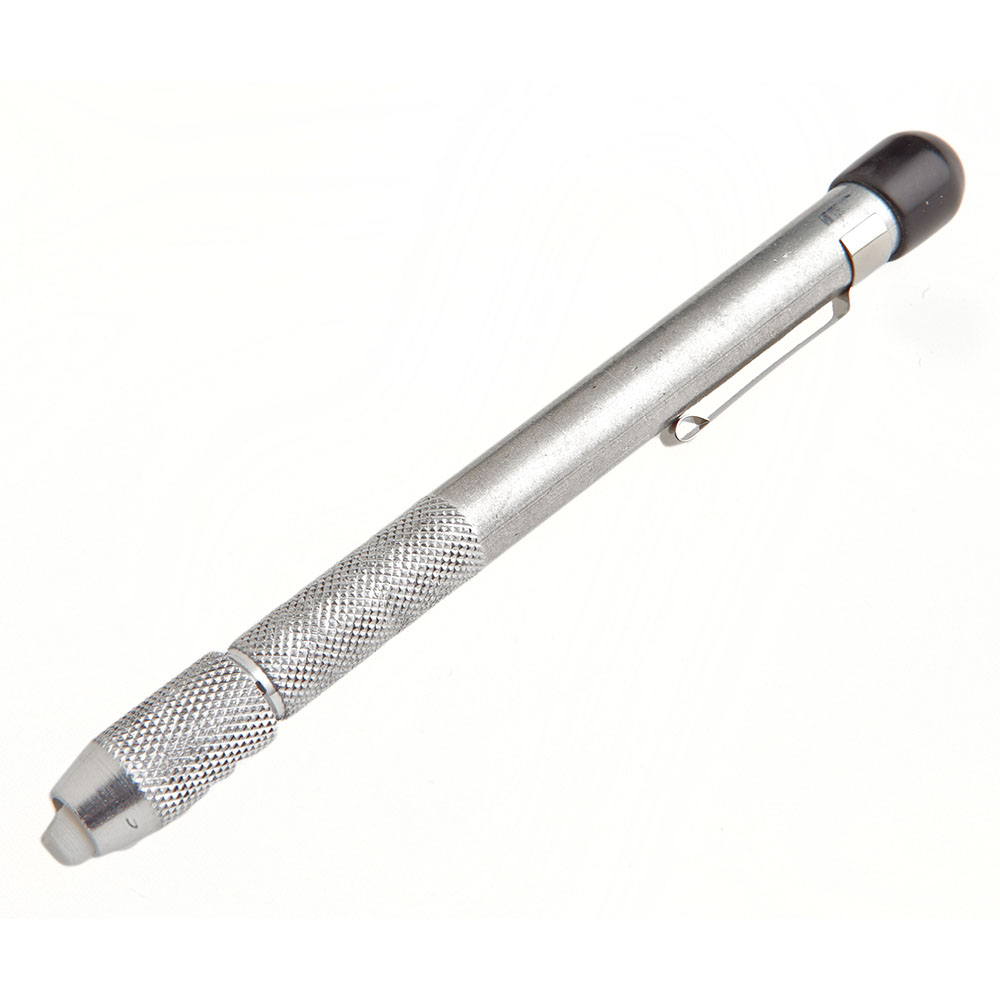 Soapstone Holder Round, Aluminum, 1/4 in