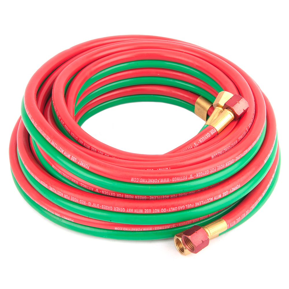 R-Grade Oxy-Acetylene Hose, 3/16 in x 25ft