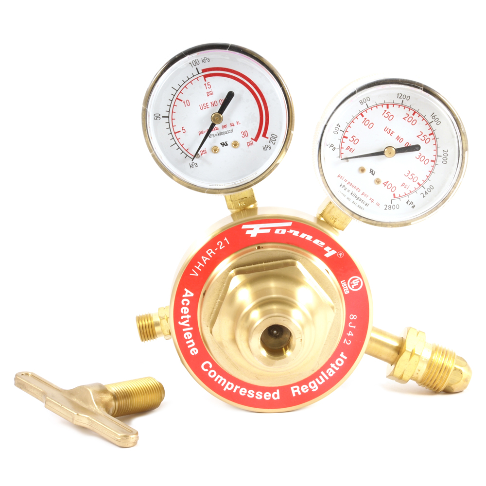450 Series Acetylene Regulator, 2-1/2 in Side Mount