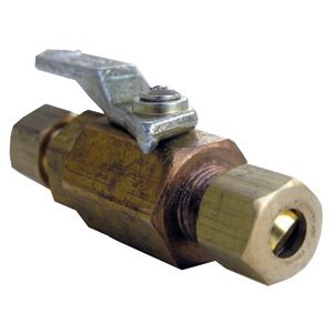 1/4 COMPRESSION X 1/4 COMPRESSION BRASS BALL VALVE