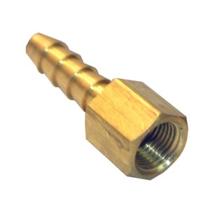 1/8 FEMALE PIPE THREAD X 1/8 BRASS HOSE BARB ADAPTER