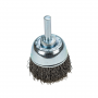 Command PRO Cup Brush Crimped, 1-1/2 in x .014 in x 1/4 in Shank