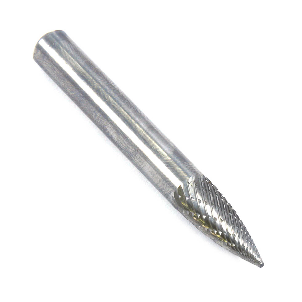 Tungsten Carbide Burr, 1/4 in Tree Pointed (SG-1)