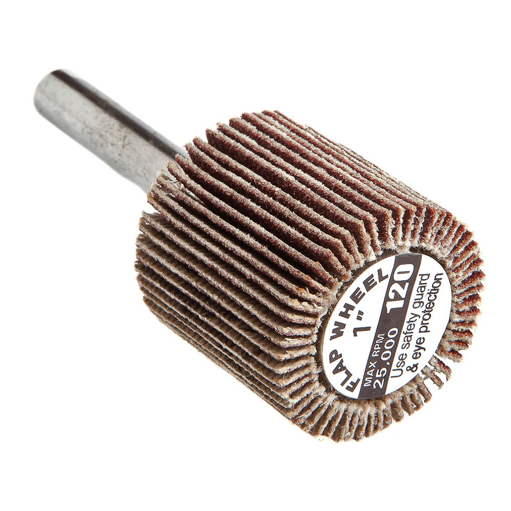 Flap Wheel, Shank Mounted, 1 in x 1 in