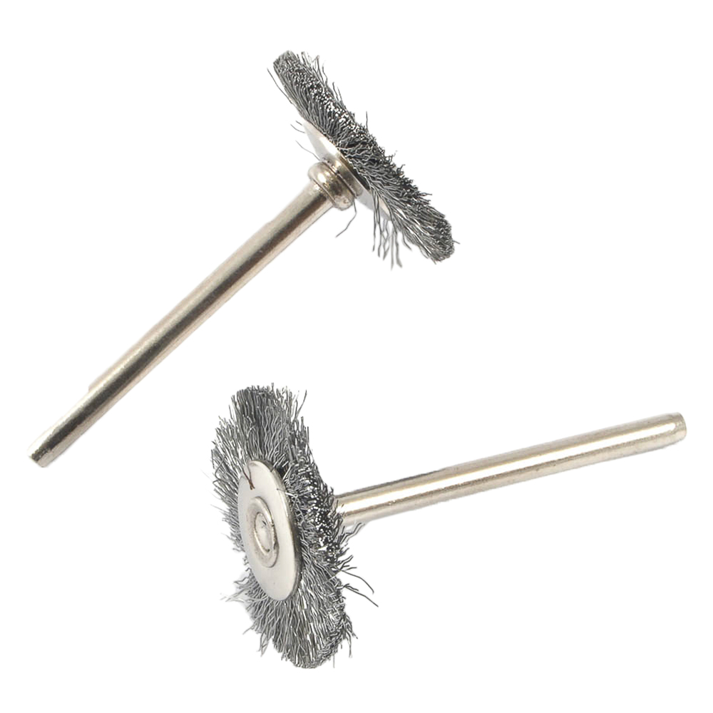 2-Piece Wire Brush, Steel Set, 1 in