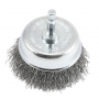 Cup Brush, Crimped, 3 in x .012 x 1/4 in Hex Shank