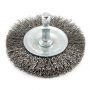Wire Wheel, Crimped, 2-1/2 in x .008 in x 1/4 in Hex Shank