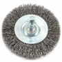 Wire Wheel, Crimped, 3 in x .012 in x 1/4 in Hex Shank