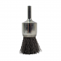 End Brush, Crimped, 1 in x .008 in x 1/4 in Rounded Shank