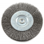 Wire Wheel, Crimped, 4 in x .008 in x 1/4 in Hex Shank