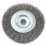 Wire Wheel, Crimped, 4 in x .012 in x 1/2 in Arbor