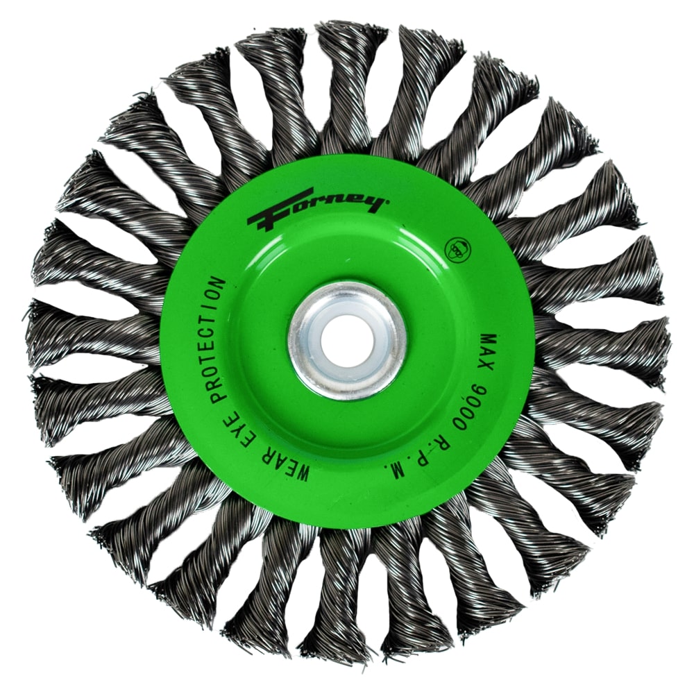Wire Wheel Knotted, 6 in x .020 in x 1/2 - 5/8 in Arbor