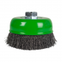 Cup Brush, Crimped, 5 in x .014 in x 5/8 in-11 Arbor