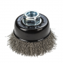 Command PRO Cup Brush, Crimped, Stainless Steel, 2-3/4 in x .014 in x 5/8 in-11