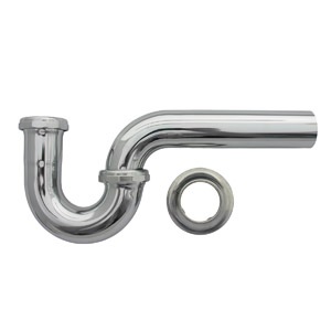 1-1/2 Inch,Chrome Plated Brass,22 Guage,P-Trap