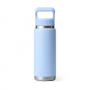 Yeti Rambler 26 oz. Water Bottle with Color-Matched Straw Cap - Big Sky Blue