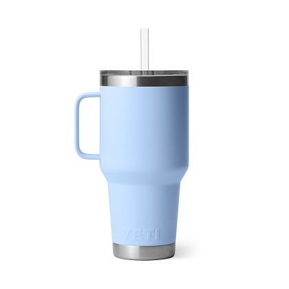 Yeti Rambler 35 oz. Straw Mug with Straw Lid - Big Sky Blue