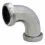 1-1/2 Inch,Chrome Plated Brass, Slip Joint Both Ends, 90 Degree Elbow, With Nuts & Washers
