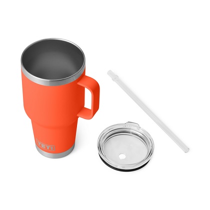 Yeti Rambler 35oz Straw Mug with Straw Lid - Papaya