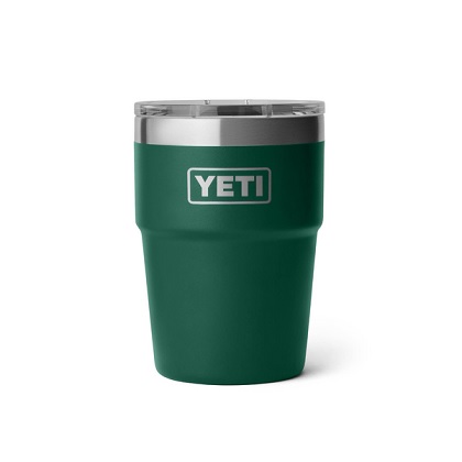 Yeti Rambler 16oz Stackable Cup with Magslider Lid - Black Forest Green